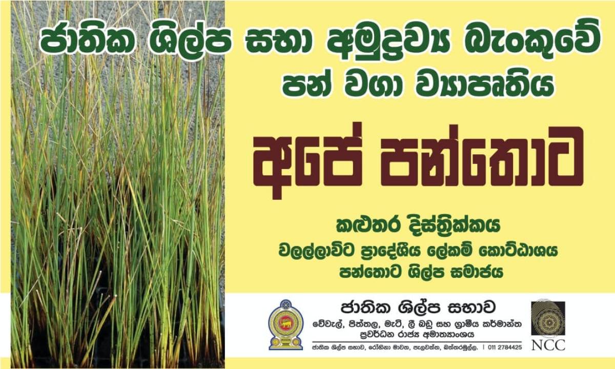 “Ape Panthota” National Reed Cultivation Project ….